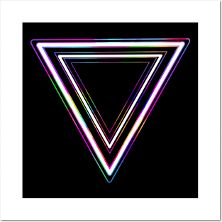 Geometric Triangles of 1980s Posters and Art